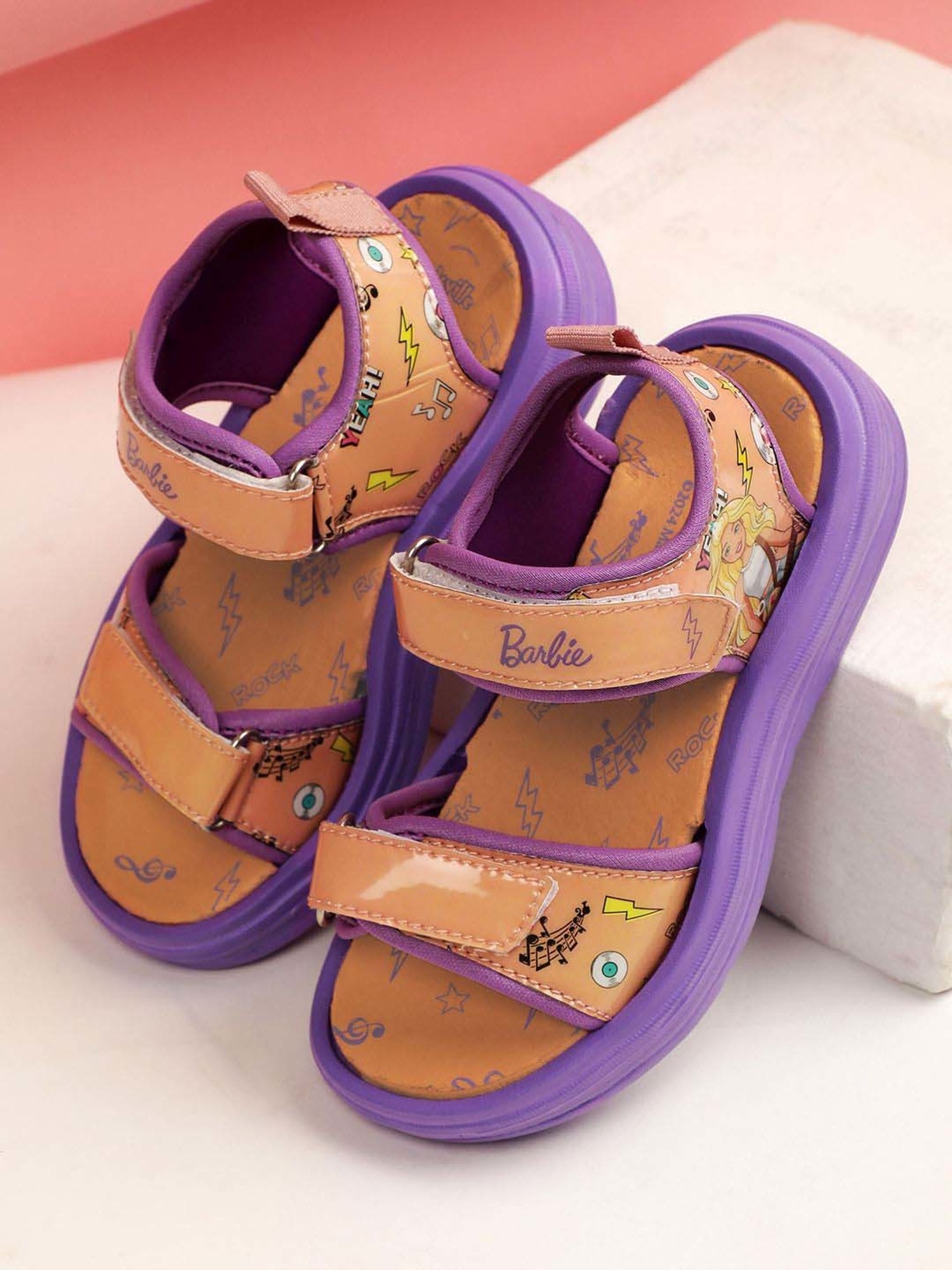 Passion Petals Kids Pink Sling Back Clogs