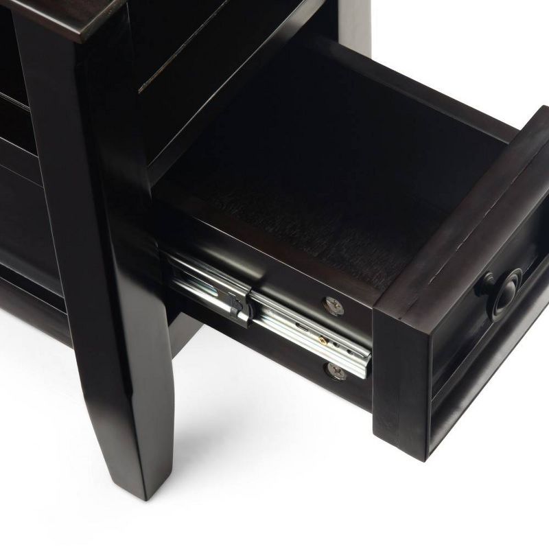 14" Halifax Narrow Side Table Hickory Brown - WyndenHall