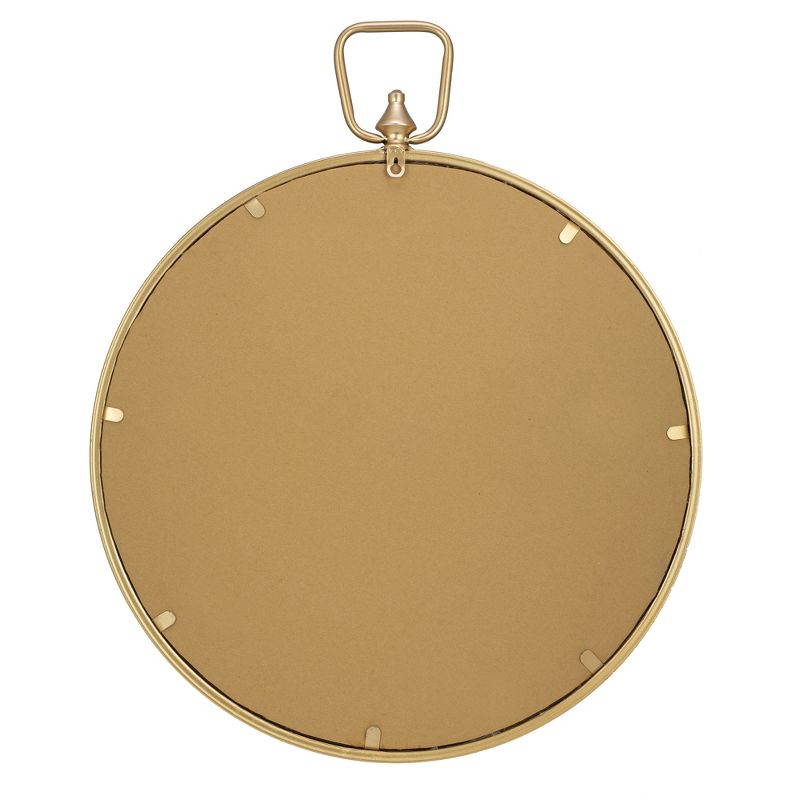 22" Wall Mirror with Decorative Handle Gold - Patton Wall Decor