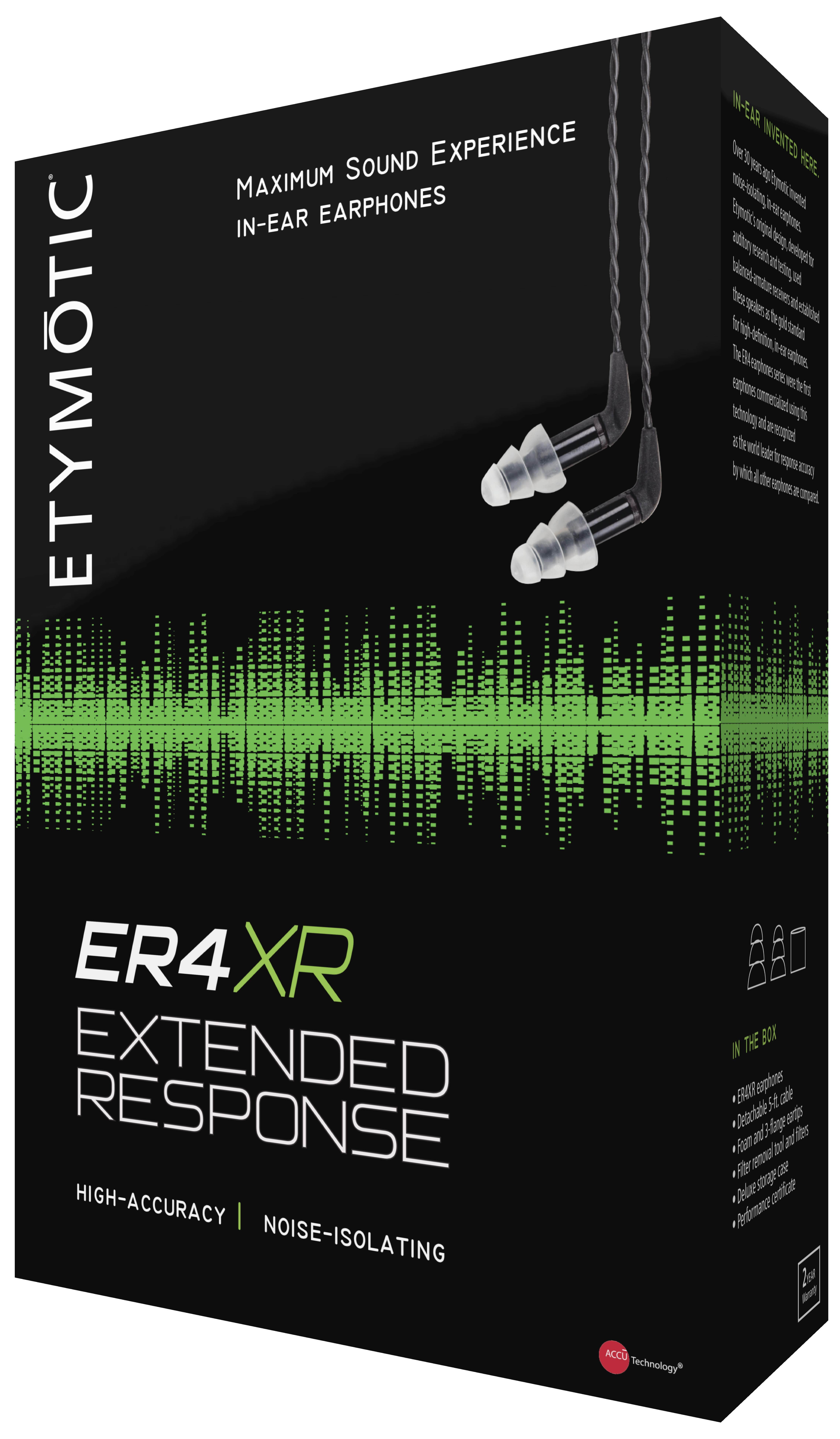 Etymotic ER4XR Extended Range Earphones