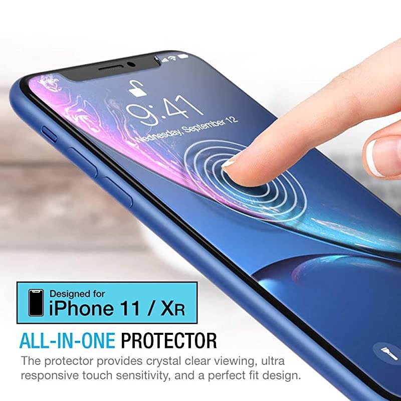 Screen Protector Compatible with Apple iPhone 11 and iPhone XR 61 Inch 3 Pack Clear 025mm Tempered Glass Screen Protector w Advanced HD Clarity Case Friendly 99 Touch Accurate