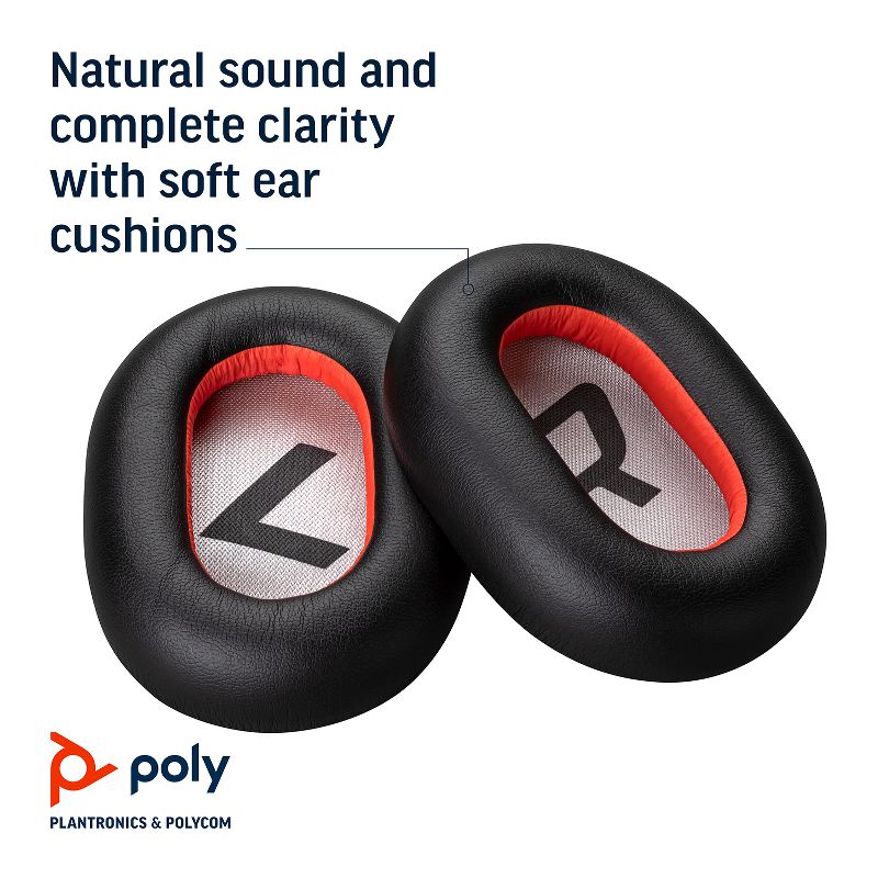 Plantronics Voyager 8200 UC Stereo Bluetooth Headset with Active Noise Canceling - Dual Ear Headset -Computer Headsets - Plantronics a Poly Company