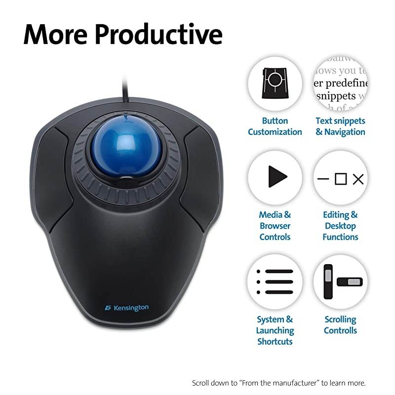 Orbit Trackball Mouse with Scroll Ring K72337US