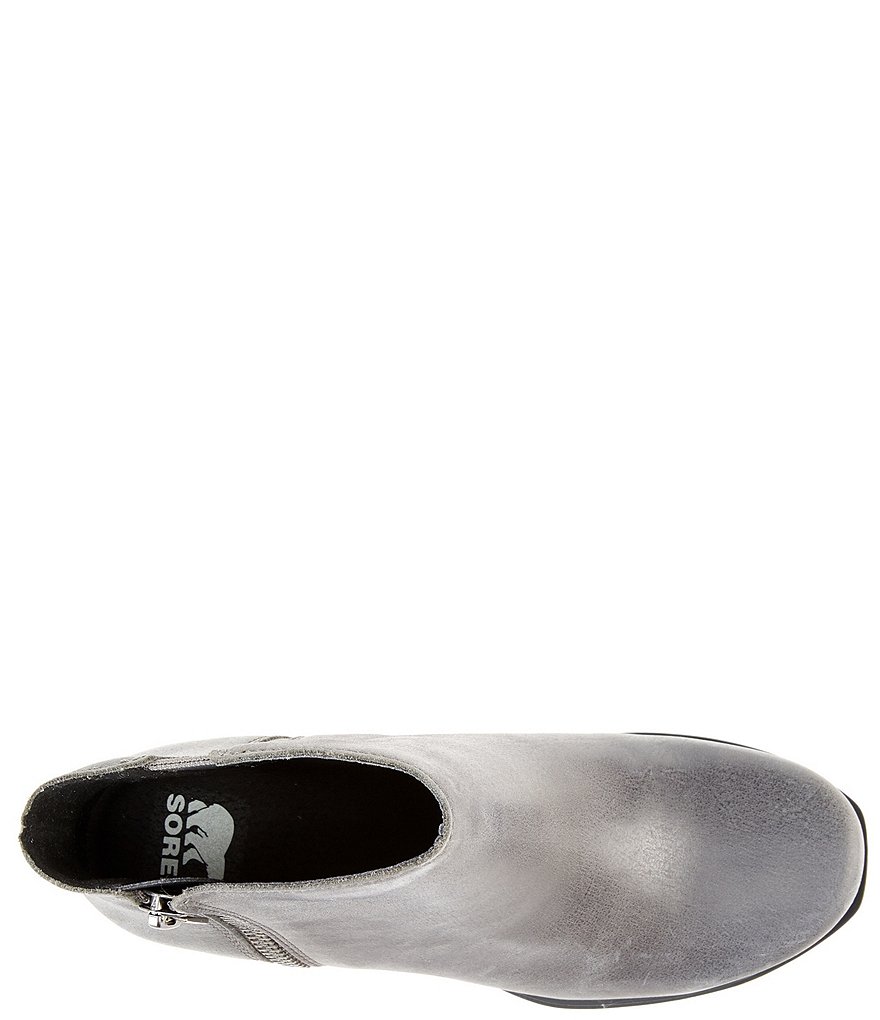 Sorel Joan of Arctic Waterproof Leather Wedge Zip Booties