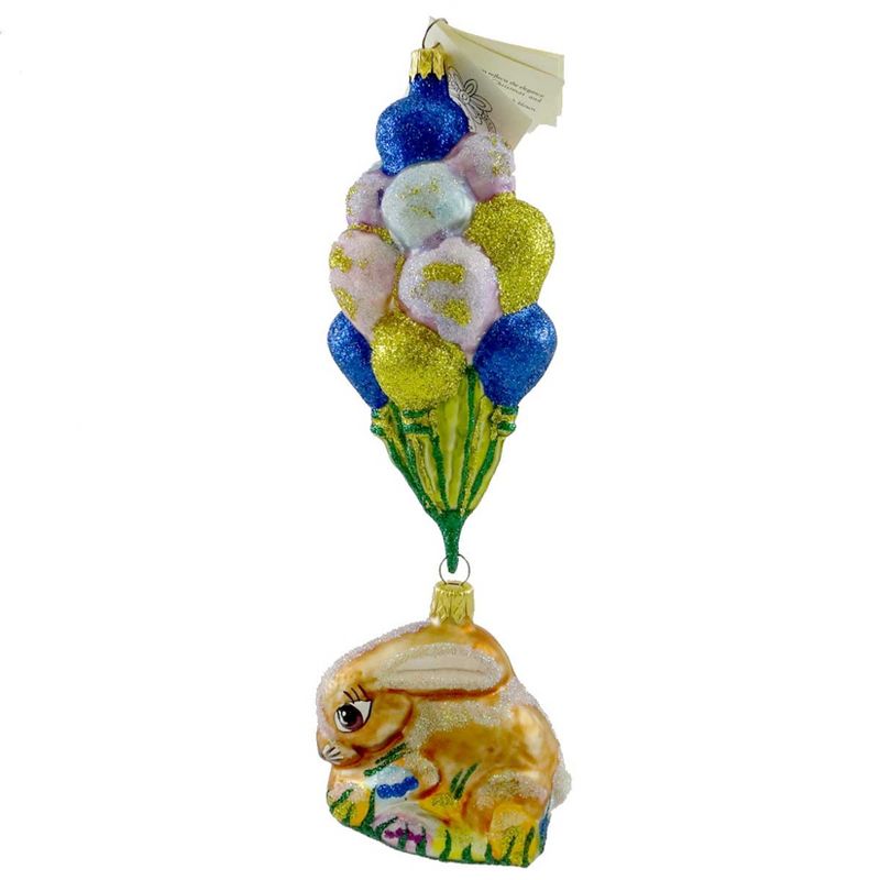 Larry Fraga Up Up & Away Ornament Easter Ballons Bunny  -  Tree Ornaments