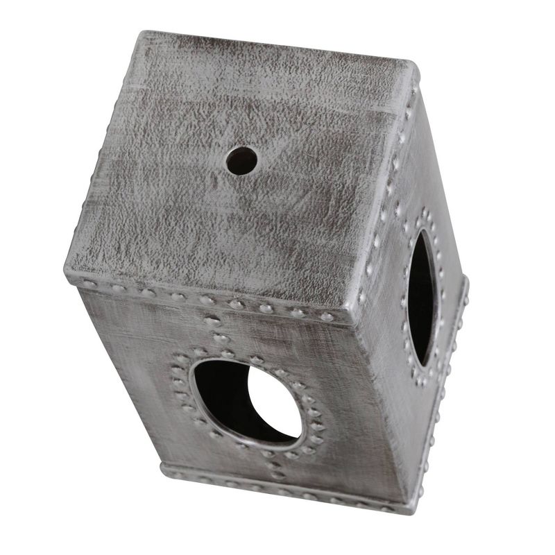 Patio Garden Stool Silver - Sagebrook Home