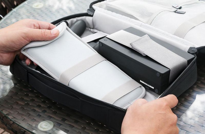 BUBM Travel Bag For Nintendo Switch ALL-IN-1 Carry Bag with 9HD Tempered Glass Screen Protector