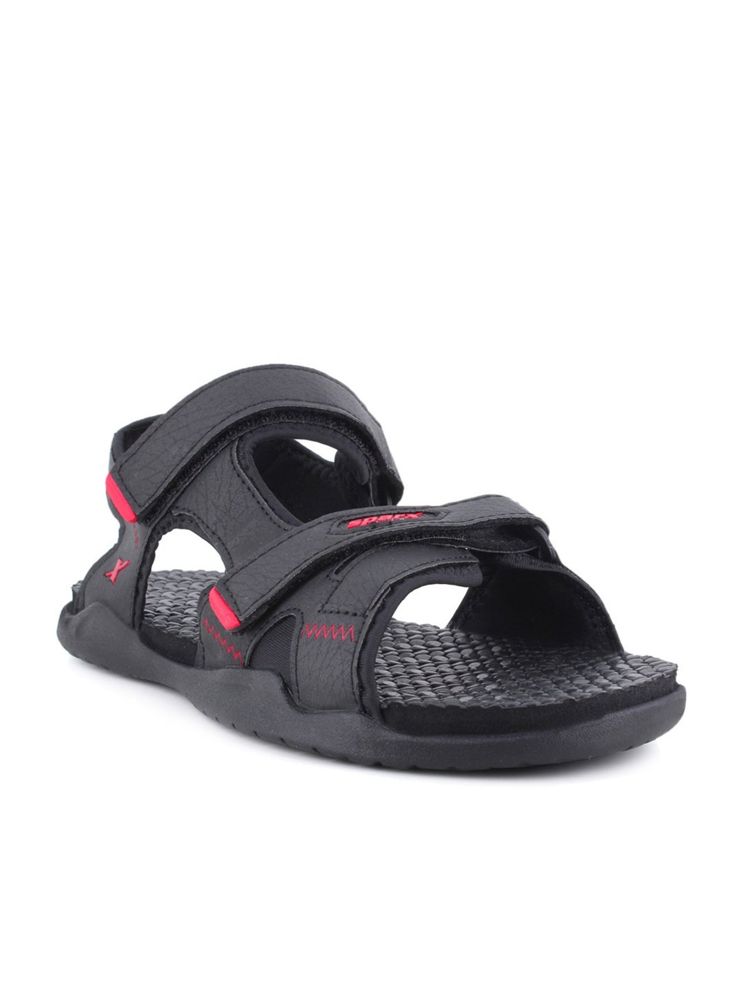 Sparx Men's Black Floater Sandals