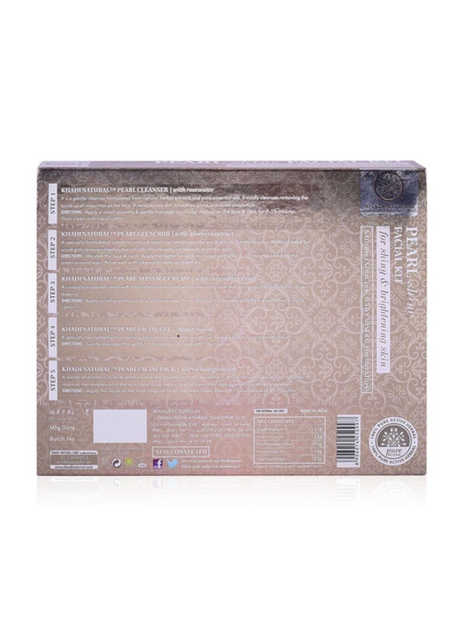 Khadi Natural Herbal Pearl Shine Mini Facial kit - 75 ml