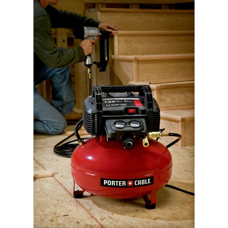 Porter-Cable C2002 0.8 HP 6 Gallon Oil-Free Pancake Air Compressor