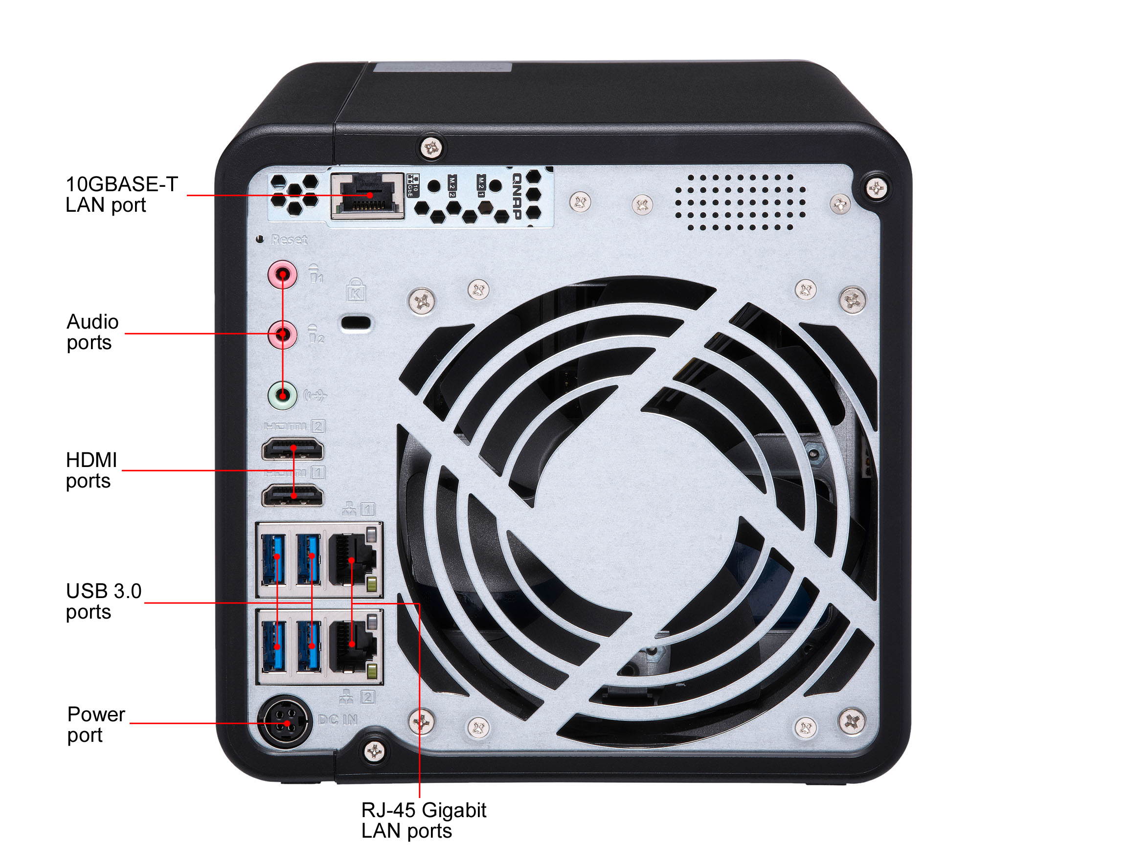 QNAP TS-453BT3-8G-US 4-Bay Thunderbolt 3 NAS. Intel Celeron J3455 Quad-core CPU, 8GB RAM, SATA 6Gb/s
