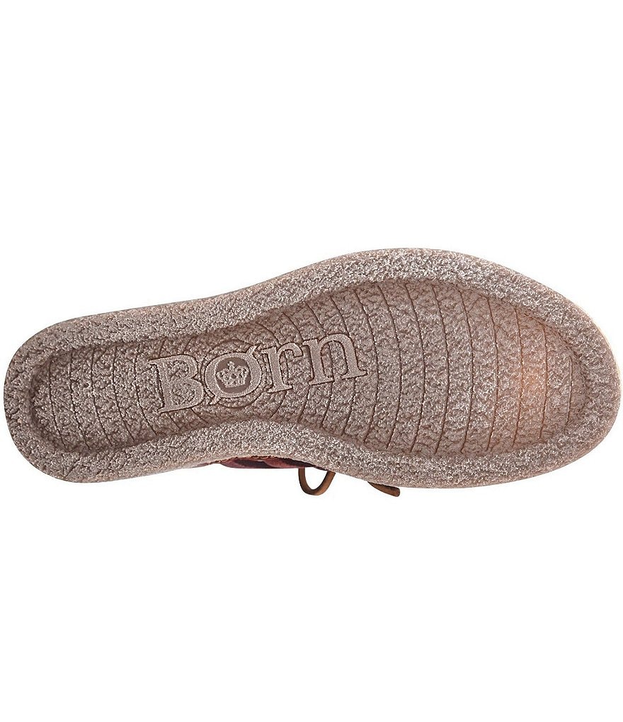 Born Temple II Distressed Leather Lace-Up Booties