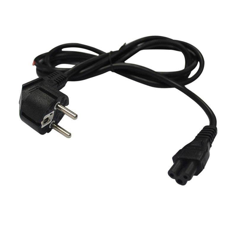 1M EU Universal Adapter Cable 3 Prong 2 Pin AC Laptop Power Cord Charge Adapter Cable Computer Adapter Cables Connectors