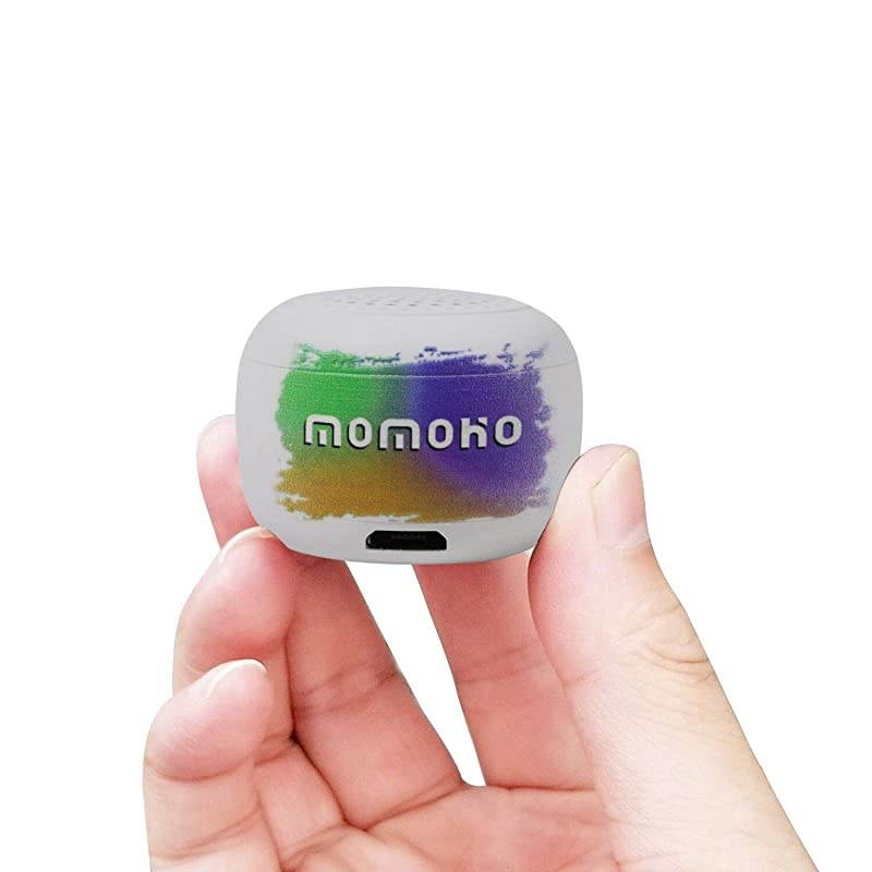 Mini Bluetooth Speaker Small Size but Great Sound QualityPhoto Selfie Button Answer Phone CallsBTS0011 White