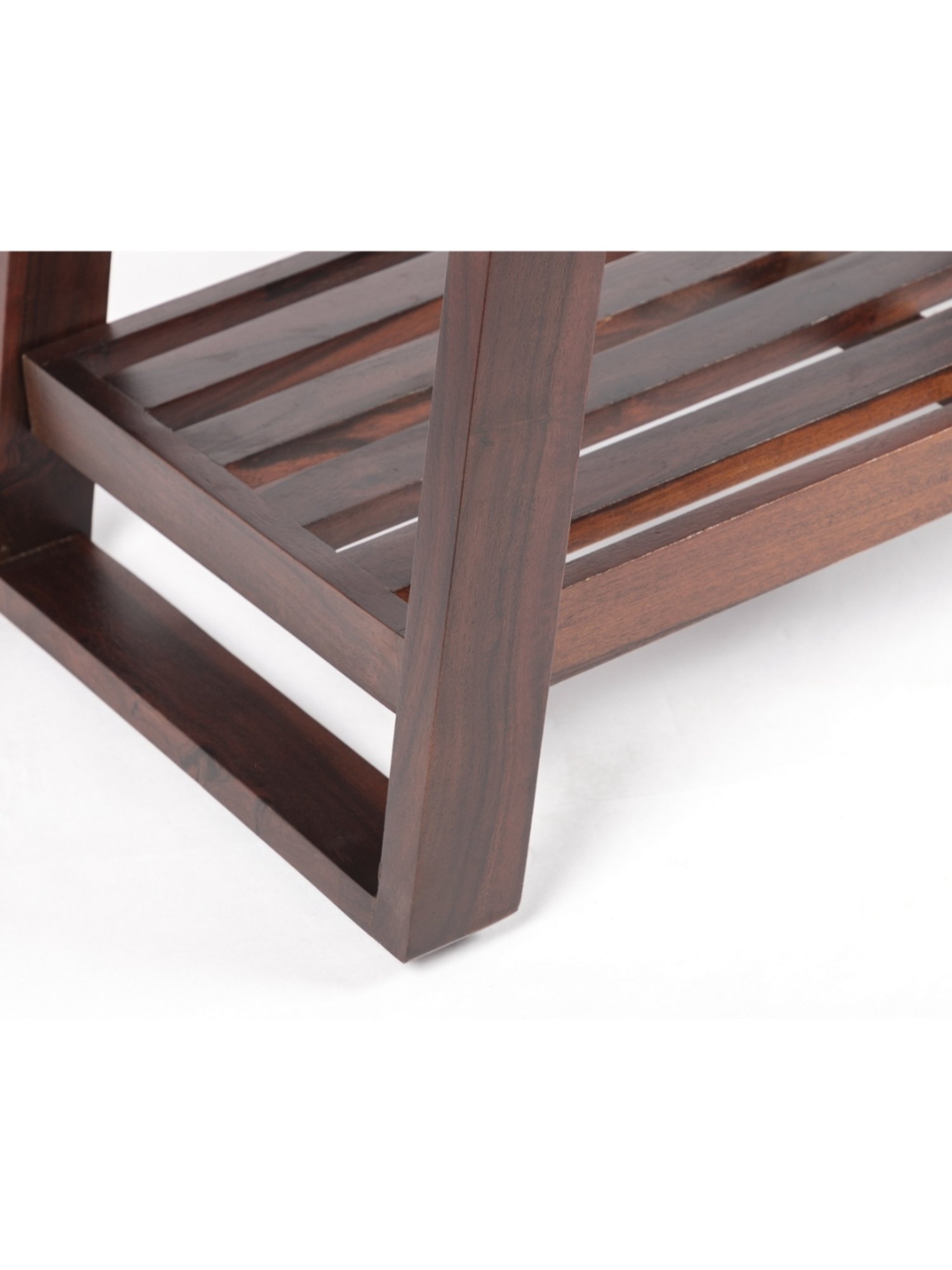 Ikiriya Alison Dark Brown Wood Coffee Table for Living Room Dark Walnut Finish