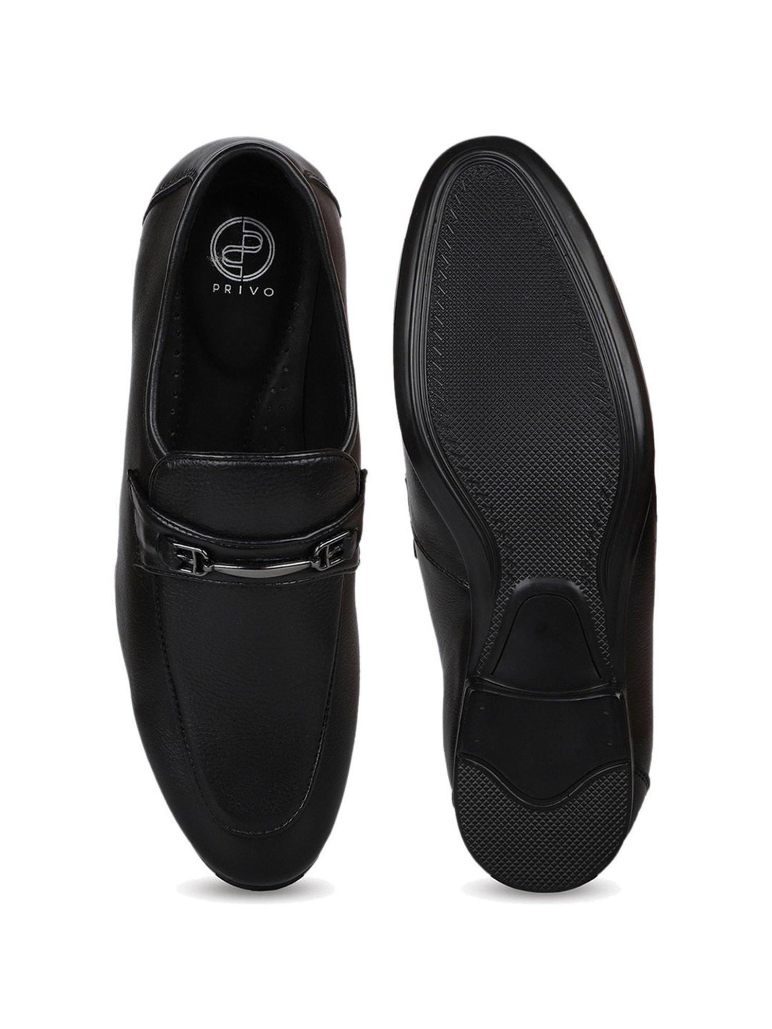 Privo by Inc.5 Men's Black Formal Loafers