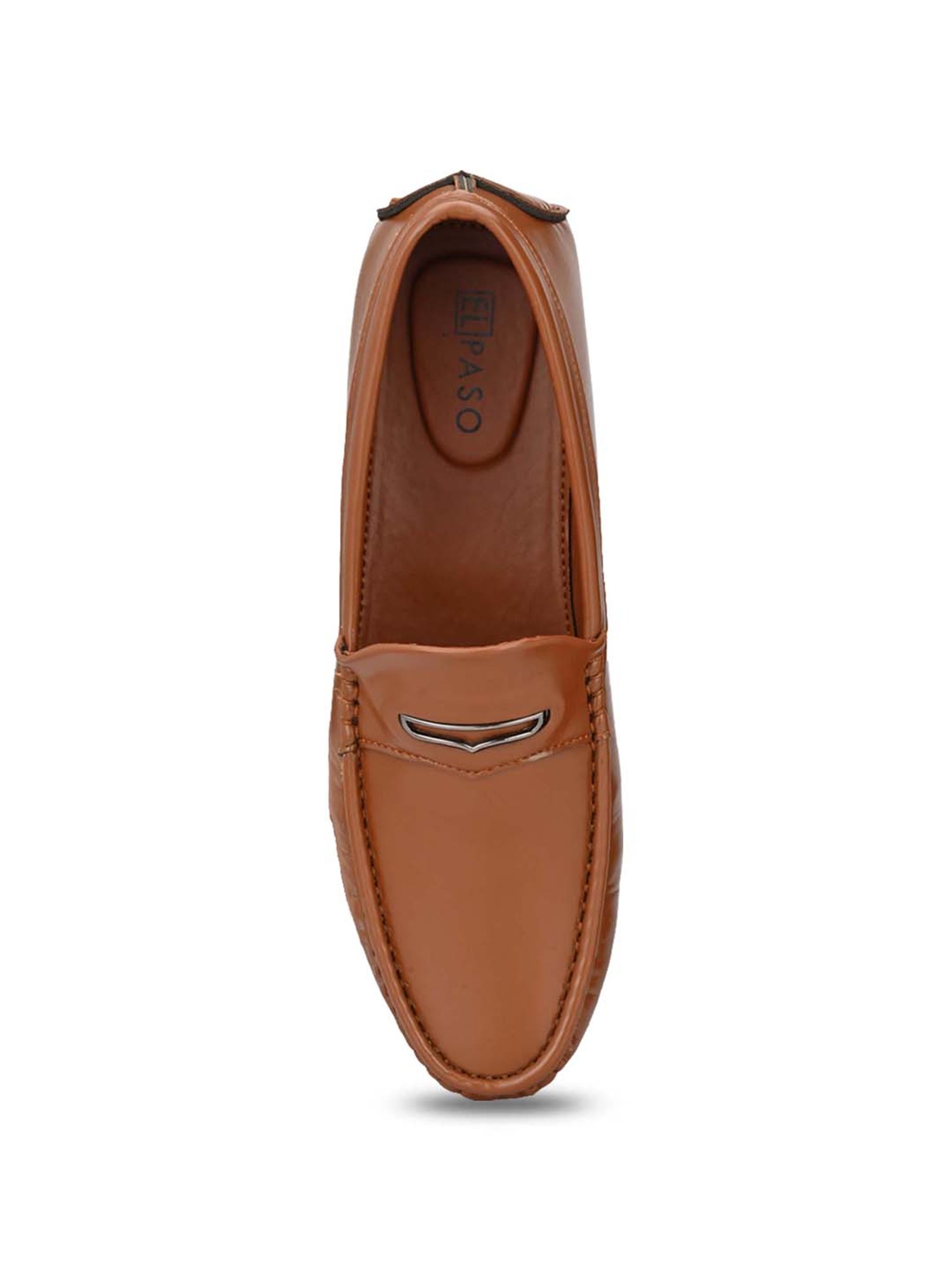 El Paso Men's Tan Casual Loafers