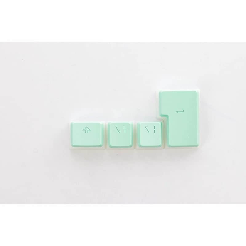 108 Double Shot PBT Pudding Keycaps Keyset for Mechanical Gaming Keyboard MX Switches (Cyan)