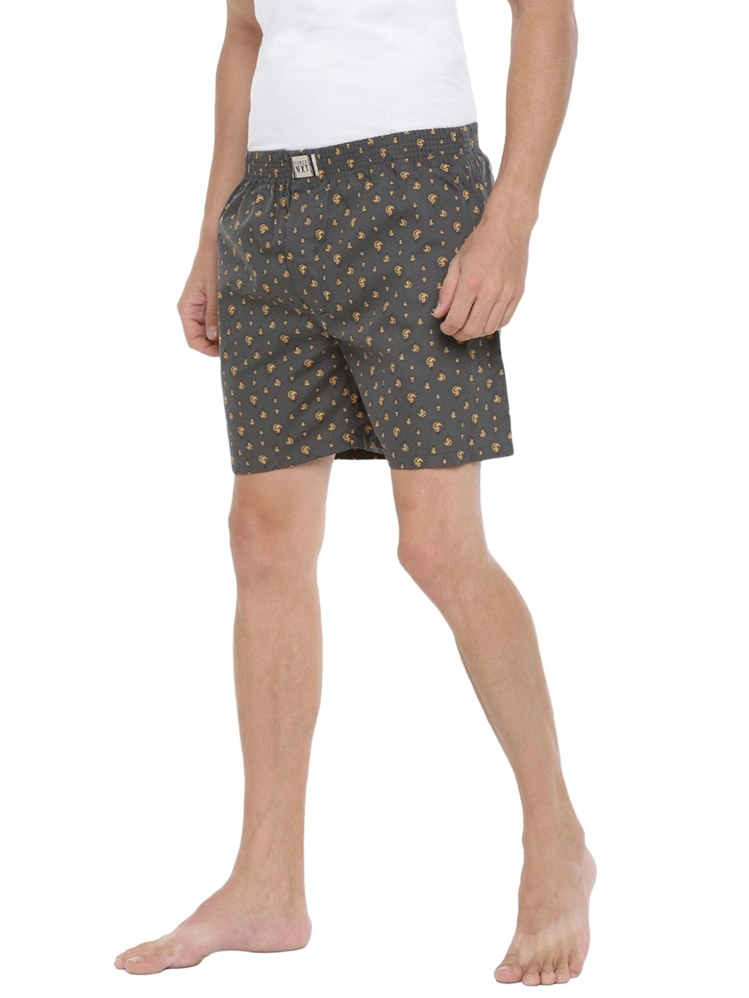 Force NXT Multicolored Cotton Regular Fit Printed Boxers - Pack Of 3