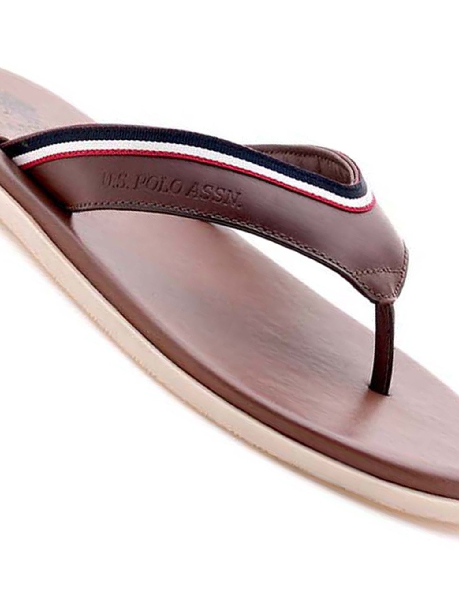 U.S. Polo Assn. Men's CORNEL Tan Thong Sandals