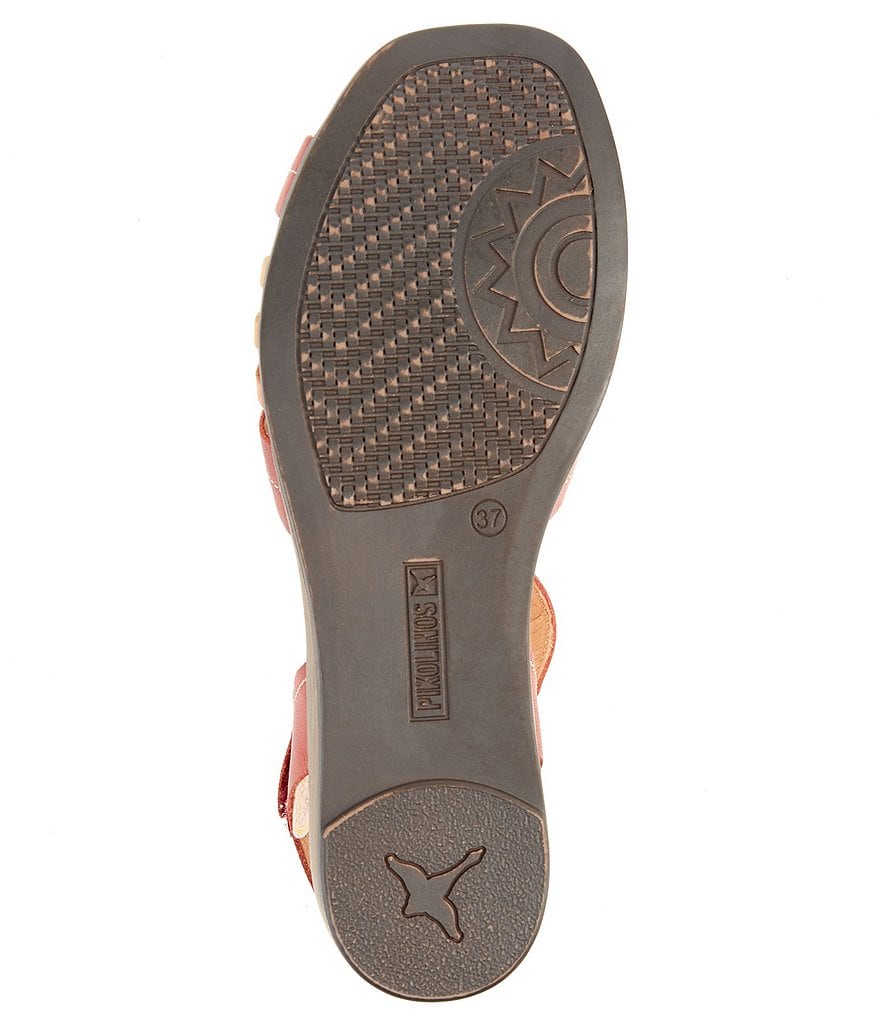 Pikolinos Ibiza Leather Whipstitch Detail Sandals