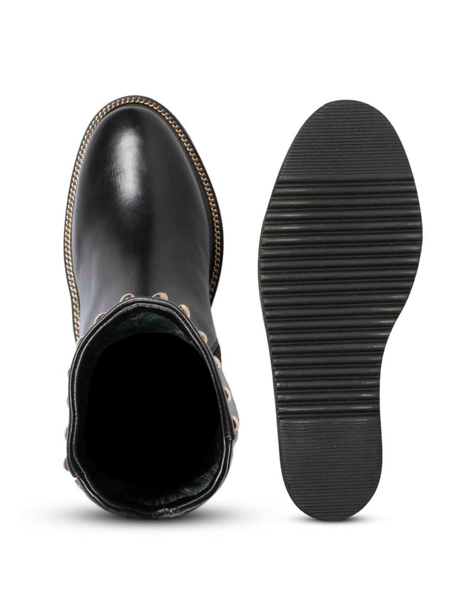 Saint G Women's ADELMO Black Wedge Booties