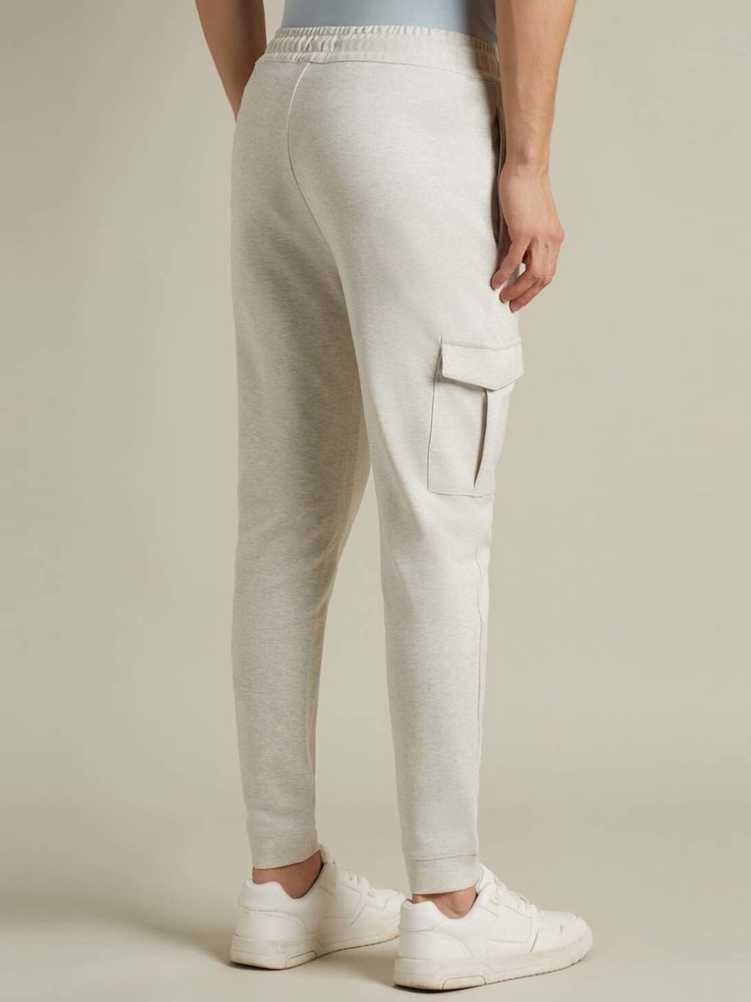 Simon Carter London Beige Slim Fit Joggers