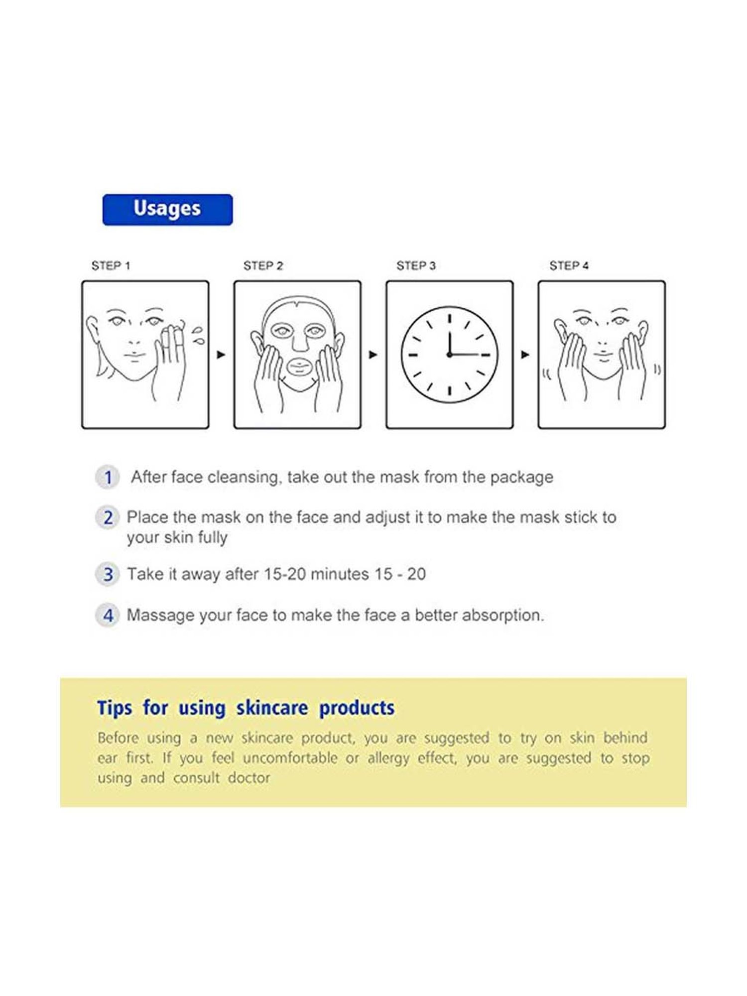 MONDSUB Algae(Seaweed)+Hyaluronic Acid Face Sheet Mask (Pack of 6) - 20 gm Each
