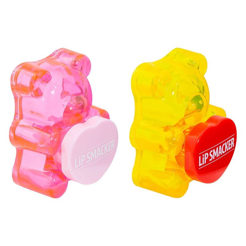 Lip Smacker Bear Lip Balm - Pink/Yellow - 2pk