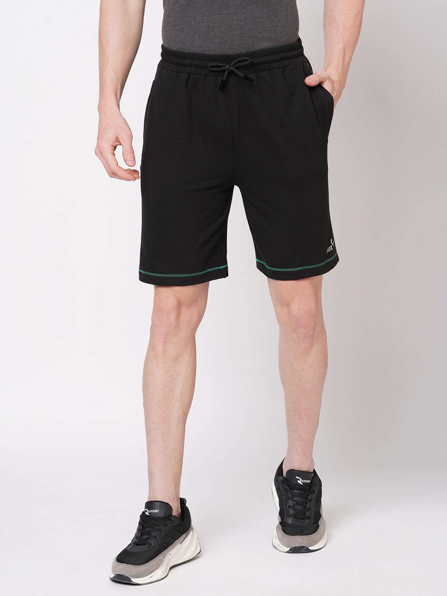 Fitz Black Slim Fit Shorts