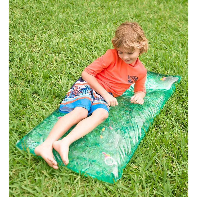 HearthSong - Small Rectangle AquaPod with Colorful Fish, Blue