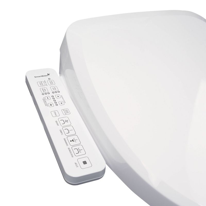 SB-2600 Electric Bidet Toilet Seat with Unlimited Heated Water and Touch Control Panel for Elongated Toilets White - SmartBidet