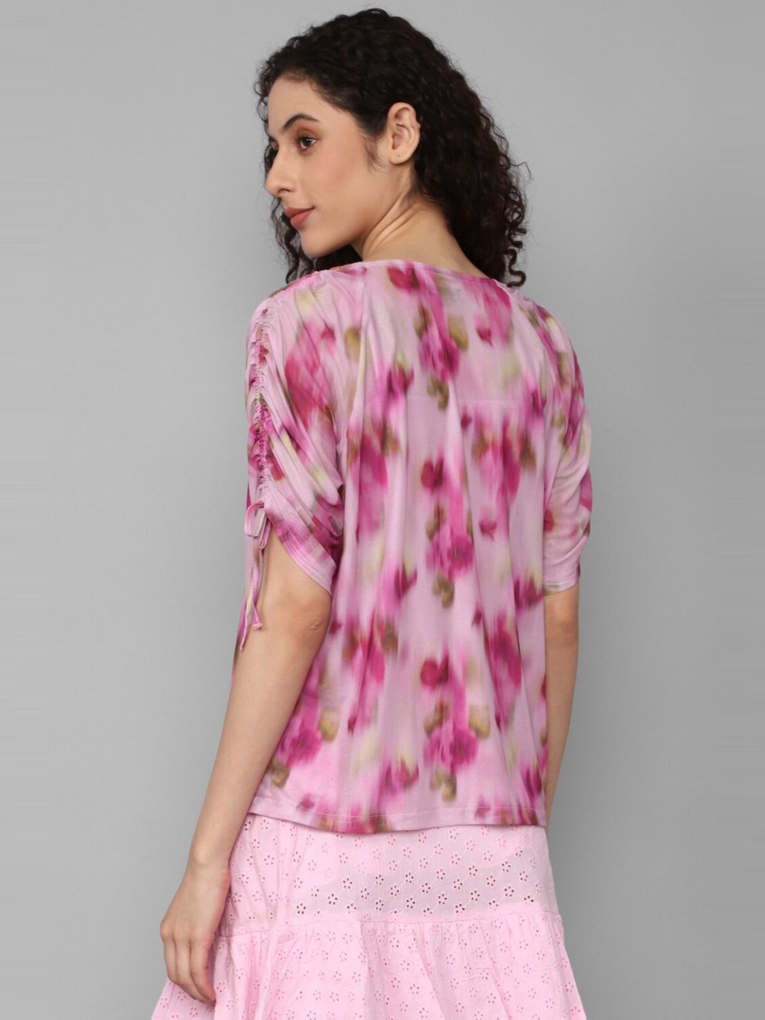 Allen Solly Pink Printed Top