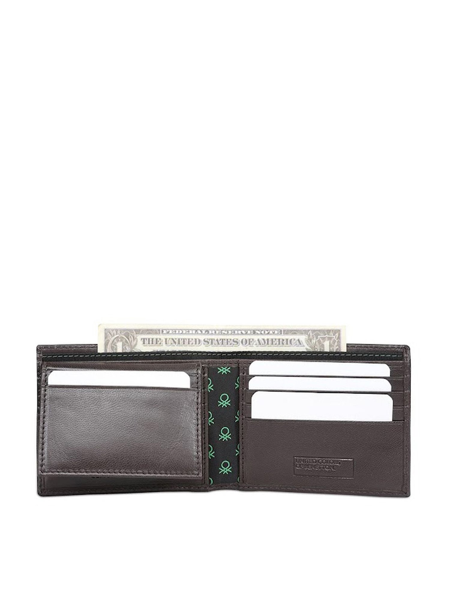 United Colors of Benetton Benito Brown Leather Solid Bi-Fold Wallet