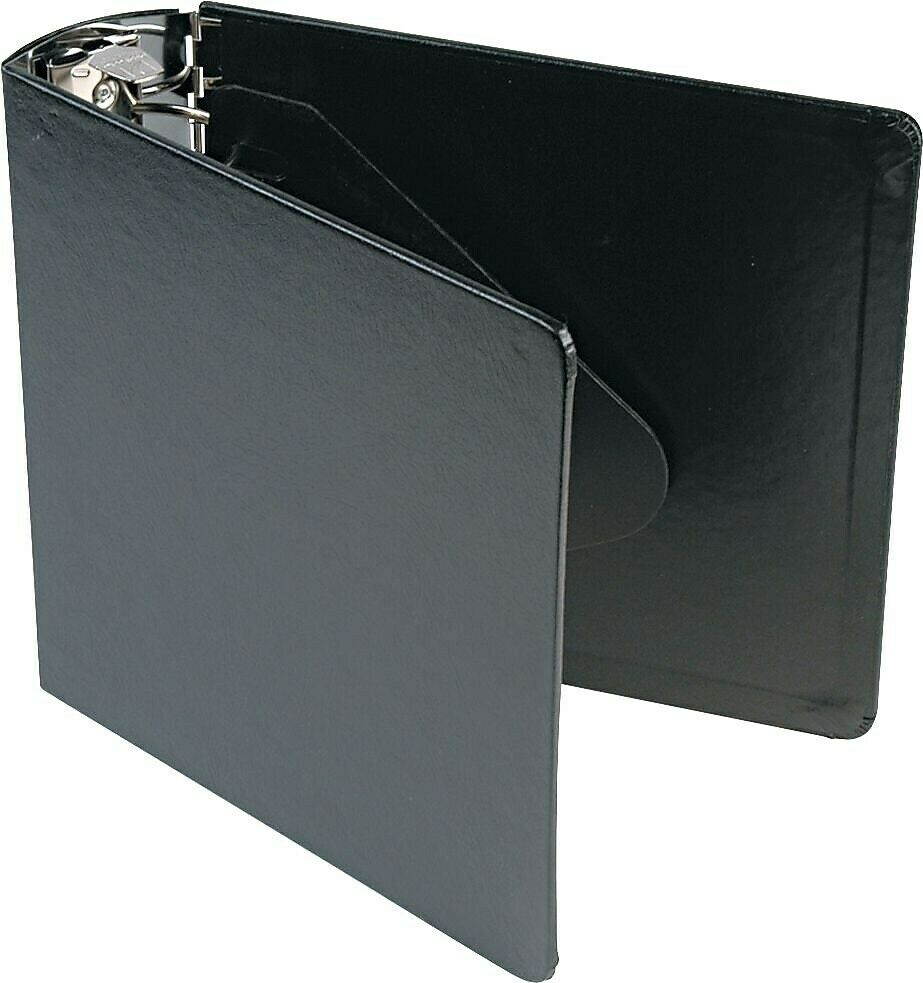 Wilson Jones Casebound Round Ring Binder 3" Cap Black 34449LH