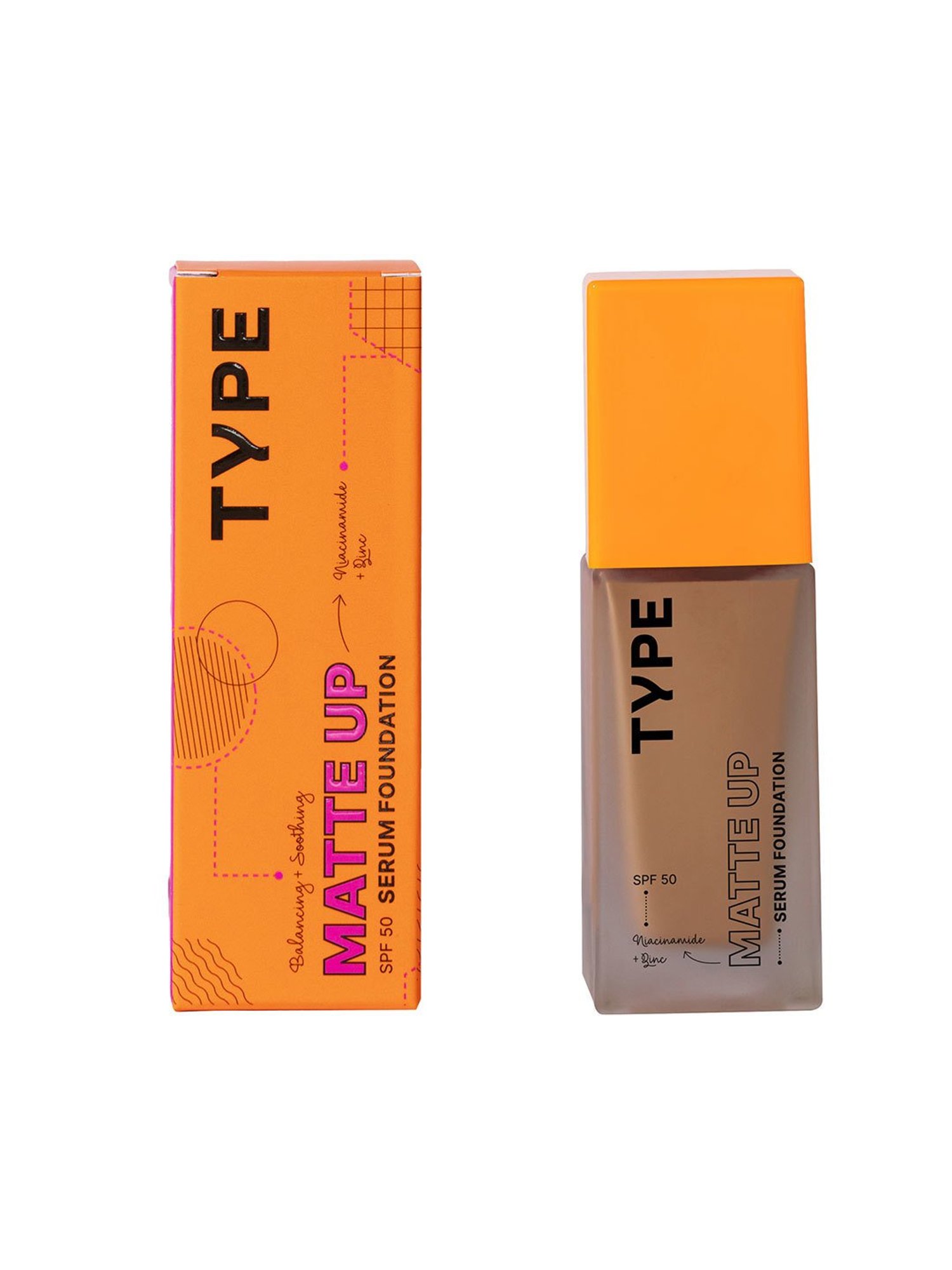TYPE BEAUTY Matte Up SPF 50 PA++++ Serum Foundation Cocoa - 30 ml
