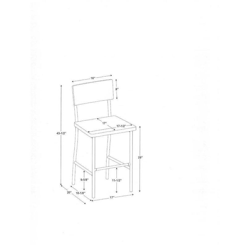 Wood & Steel Bar Stool Black - Hearth & Hand™ with Magnolia