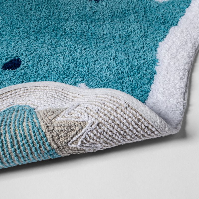Shark Bath Mat Blue - Pillowfort™