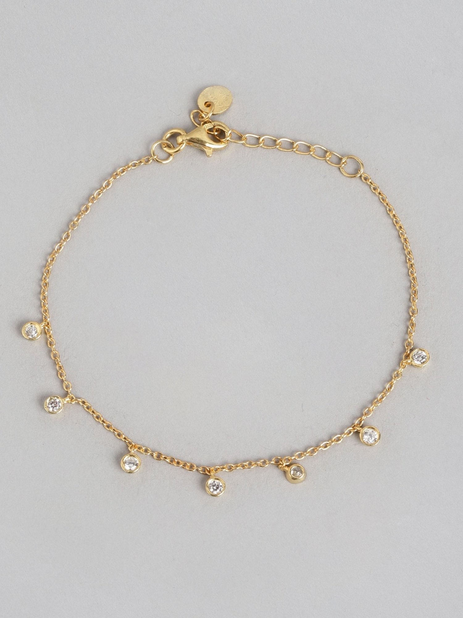 Zavya 925 Sterling Silver Charmed Elegance Charm Flexible fit Bracelet For Women