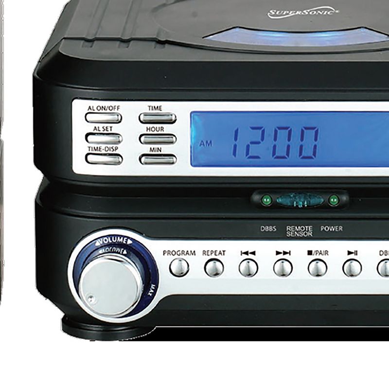 Supersonic Portable Micro System with Bluetooth&reg; ,CD Player, AUX Input & AM/FM Radio