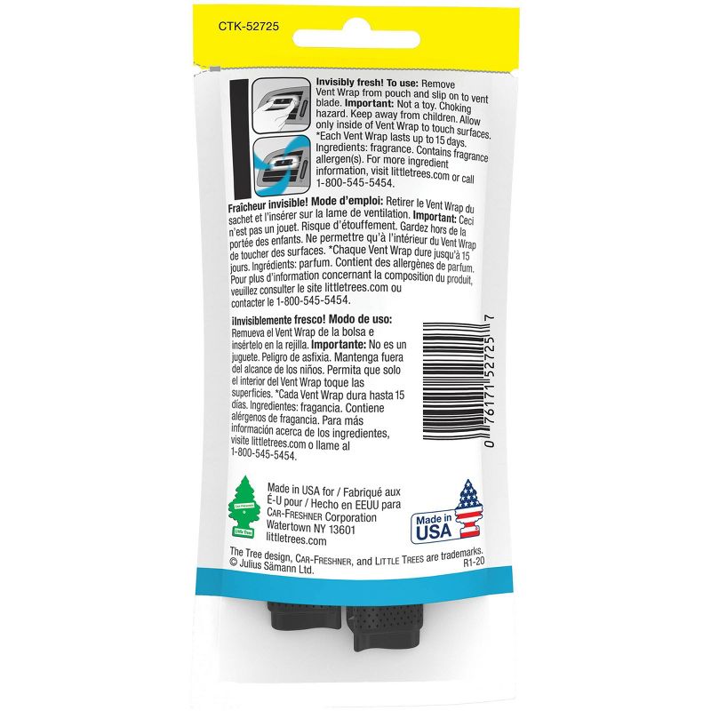 Little Trees 4pk Vent Wrap Caribbean Colada Air Fresheners