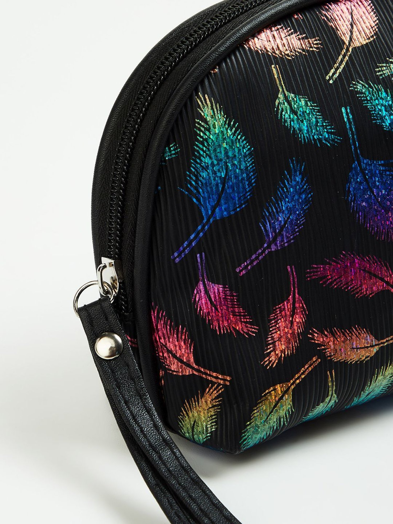 Ginger by Lifestyle Black & Pink Printed Free Size Toiletry Pouch