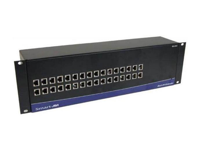 Smart AVI - RK-DVS-TX8S - SmartAVI Powered Rack/Chassis with DVI-D 2-Port CAT6 STP Transmitter with Local Loop - 8 Input