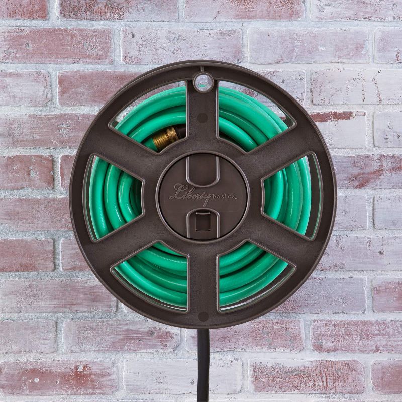 Liberty Garden 100 Foot LBG-510 Liberty Basics Side Winding Wall Mount Hose Reel