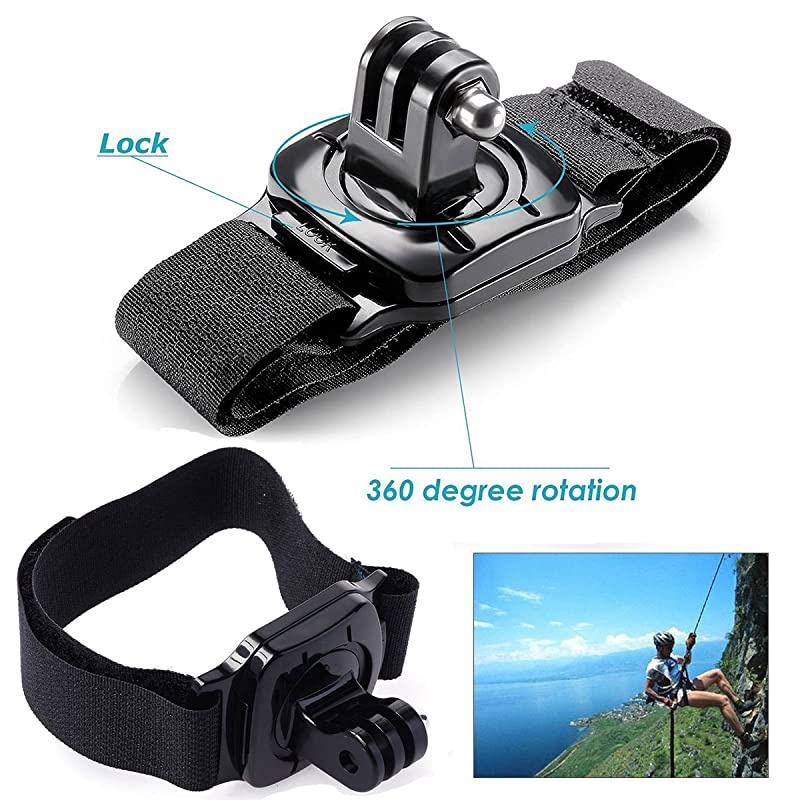 11in1 Action Camera Accessories Bundle Kits Compatible with Gopro Hero 7 6 5 AKASO EK7000 4K Crosstour Campark APEMAN Dragon Touch VanTop Sports Camera