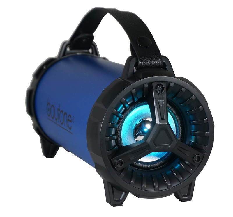 Boytone BT-40BL Portable Bluetooth Indoor/Outdoor Speaker 2.1 Hi-Fi Cylinder FM Built in Rechargeable Battery