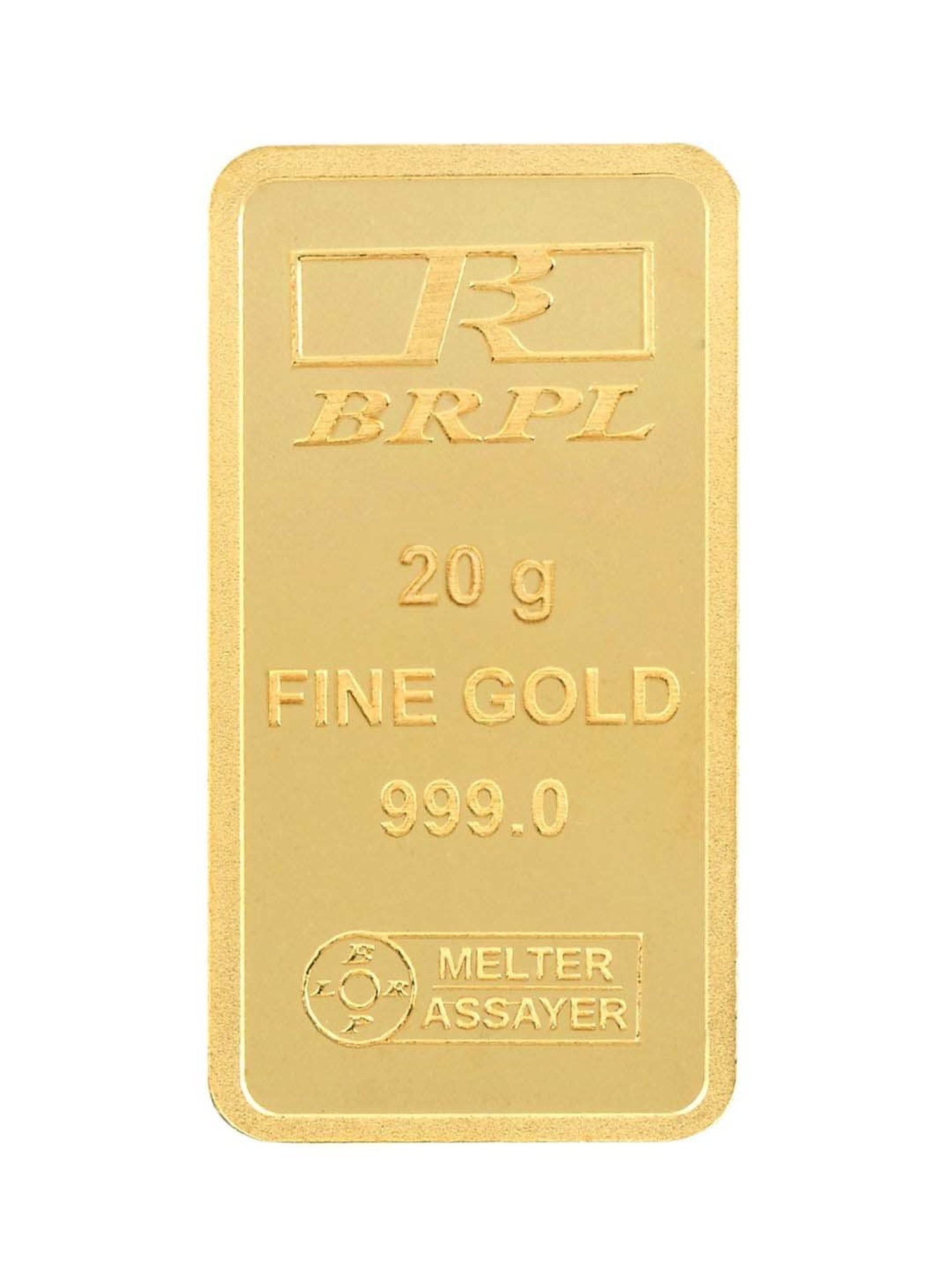 Bangalore Refinery 24k (999) 20gm Gold Bar