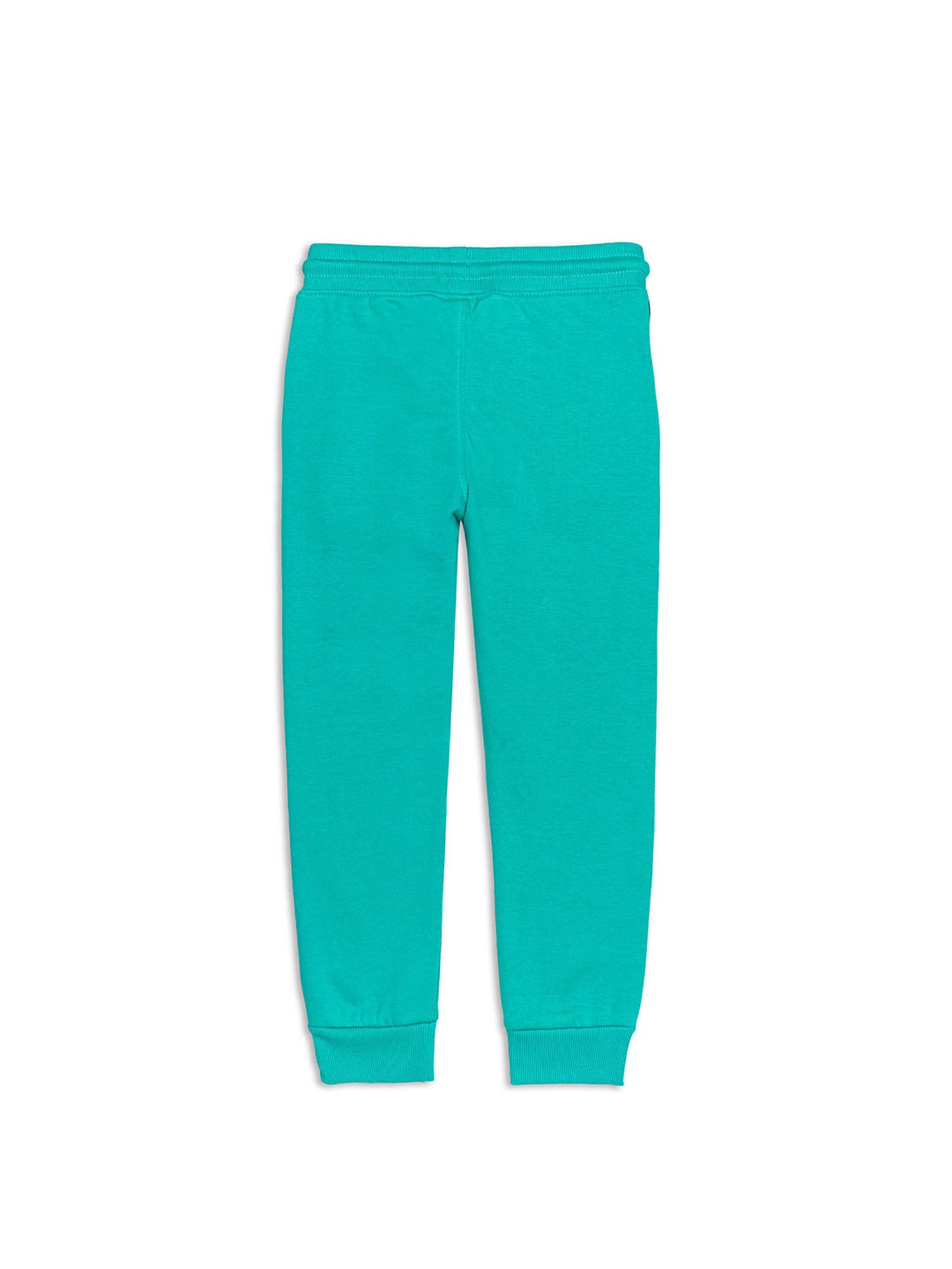 H by Hamleys Boys Green Solid Joggers