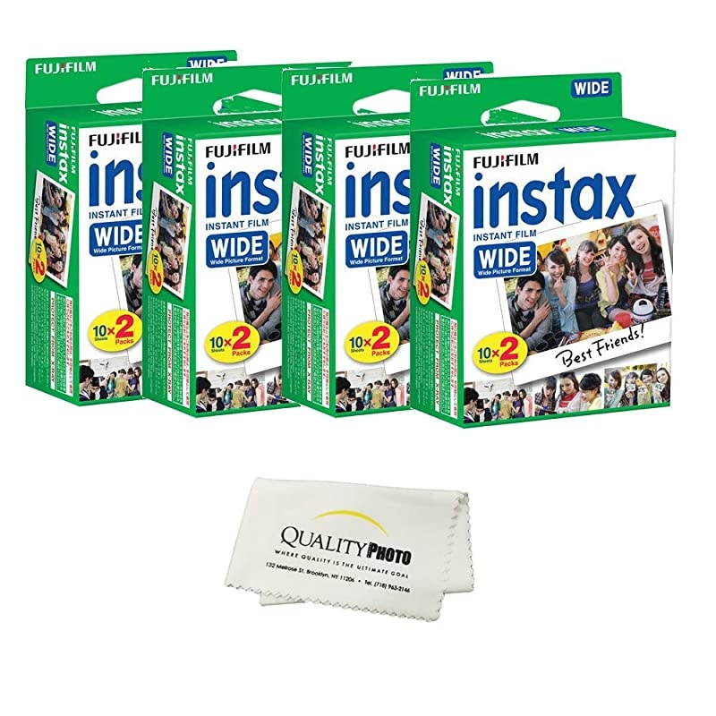instax Wide Instant Film 8 Pack 80 Exposures for use with  instax Wide 300 200 and 210 cameras