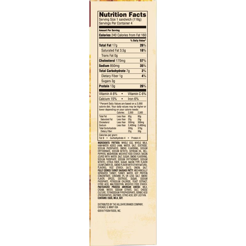 Jimmy Dean Farmhouse Frozen Frittata Sandwich - 4ct